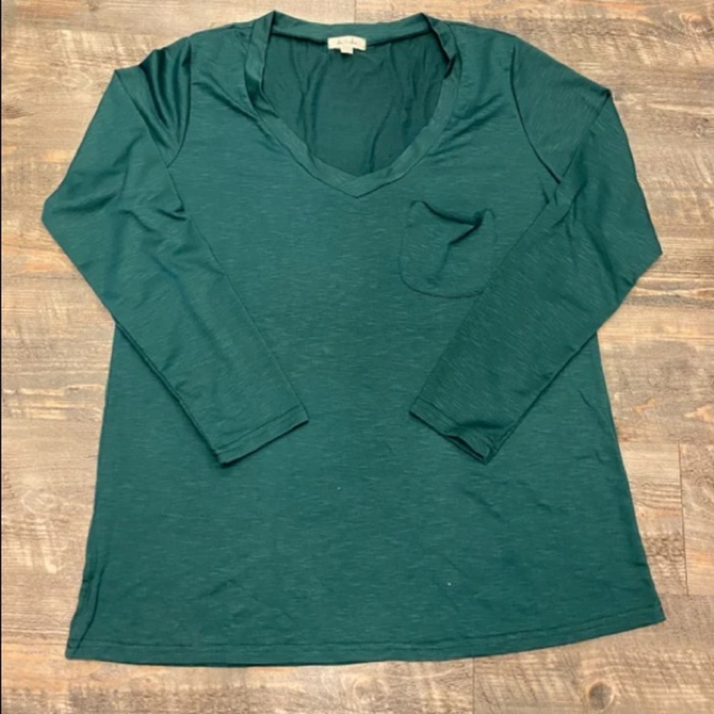 Green v neck